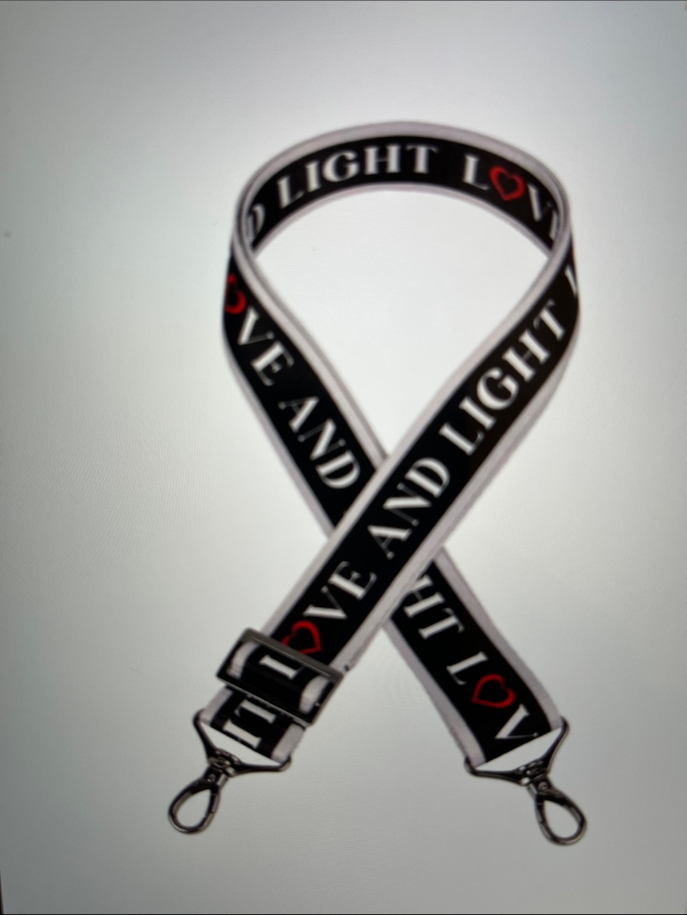LUG - 1.5” LOVE AND LIGHT Webbed Inspirational Strap